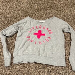 Reflex Heather Gray Sweatshirt with Floral Design